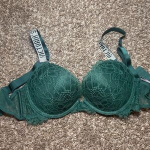 Green Victoria’s Secret Lace Bra